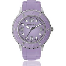 Haurex Watches Women's Vivace Lilac Dial Lilac Rubber Purple Rubber P