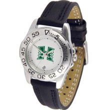 Hawaii Warriors UH Womens Leather Wrist Watch