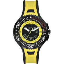 Helix Hx400-040l06s Men's Yellow Black Typhoon Analog/digital Chrono Sport Watch