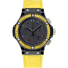 Hublot Men's Big Bang Black Magic Yellow Dial Watch 341.CY.1110.LR.1911