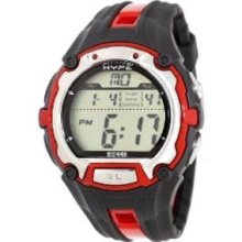 Hype Men's 341013RED Chronograph Black and Red Digital Sport