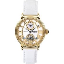 Ingersoll Women's Baton Rouge IN5004GWH White Leather Automatic W ...