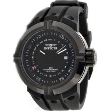 Invicta 0835 Men Watch Black Band Stainless Steel Case