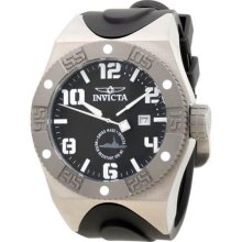 Invicta 0873 Gunmetal Stainless Steel Force Quartz Black Dial Strap