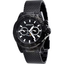 Invicta 10602 Sea Wizard Black Dial Black Stainless Steel Men's Watch