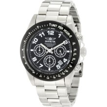 Invicta 10701 Speedway Chrono Black Dial Stainless Steel Men's Watch