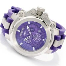 Invicta Men's Coalition Forces Swiss Made Quartz Chronograph Stainless Steel Strap Watch PURPLE