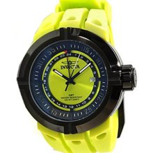 Invicta Men's I Force Contender Stainless Steel Case Green Dial Green Rubber Strap Date Display 10073