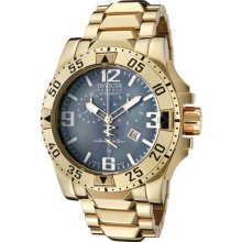 Invicta Men's Reserve Chronograph 18k Gold Plated Stainless Steel