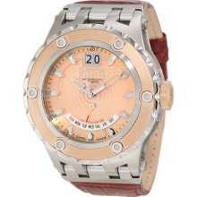 Invicta Mens Reserve Subaqua Specialty Swiss Retrograde Rose Tone Brown Watch