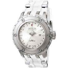 Invicta Mens Reserve Subaqua White Dial Rubber Gmt Watch