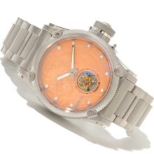 Invicta Men's Russian Diver Tiger Limited Edition Mechanical Tourbillon Bracelet Watch ROSETONE