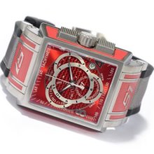 Invicta Men's S1 Touring Swiss Chronograph Stainless Steel Strap Watch RED