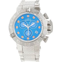 Invicta Men's Subaqua Noma III Stainless Steel Case and Bracelet Blue Tone Dial Chronograph 12725