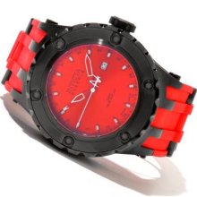 Invicta Reserve Men's Subaqua Sport Swiss Made Quartz GMT Polyurethane Strap Watch RED