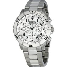 Invicta Signature Ii 7350 Gents Stainless Steel Case Chronograph Watch