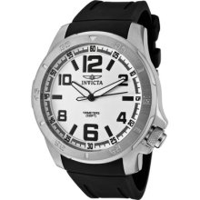 Invicta Watch 1901 Men's Specialty White & Luminous Dial Black Polyurethane