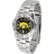 Iowa Hawkeyes Sport AnoChrome Steel Band Women's Watch