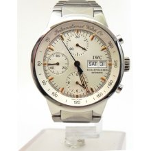 Iwc Gst Chronograph Ss Automatic Watch Model 3707 Box & Warranty Card