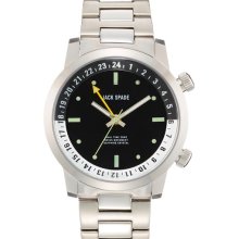 Jack Spade 'Cortlandt' Dual Time Bracelet Watch, 43mm