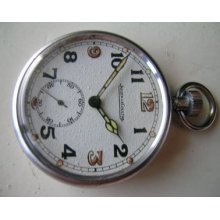 Jaeger Le Coultre Militar Vintage Rare Pocket Watch Circa 1930/40