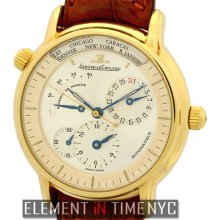 Jaeger-LeCoultre Master Control Geographic 18k Yellow Gold