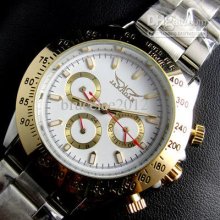 Jaragar Glass Back Dive Luxury Men Mechanical Stainless Steel Mens S