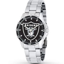 Jared Menâ€™s NFL Watch Oakland Raiders Stainless Steel- Men's Watches