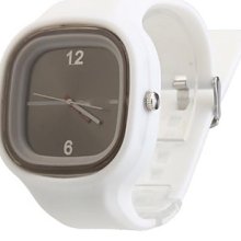 Jelly Silicone Band Quartz Watch(White)