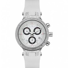 Joe Rodeo Women's Jjml2 Master 0.90ct Diamond Rubber Chronograph Quartz Watch