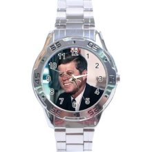 John F Kennedy Stainless Steel Analogue Watch Democrat