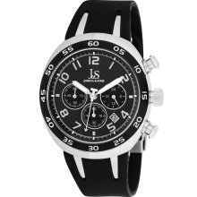 Joshua & Sons Men's Black Chronograph Watch (Men's Quartz chronograph)