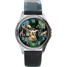 Justice League Unisex Silver-Tone Round Metal Watch 15