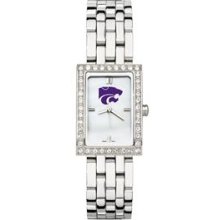 KANSAS STATE UNIV LADIES ALLURE WATCH STAINLESS BRACELET