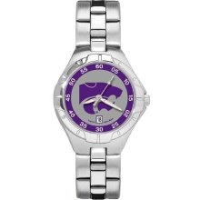 Kansas State Wildcats Powercat Pro II Women's Stainless Steel Bracelet Watch