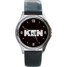 Ken Mens Watch Custom Leather Band Personalized Photo Watch