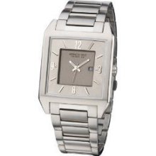 Kenneth Cole Gents Smart Silver Dial Date Feature Bracelet Dress Watch Kc3741