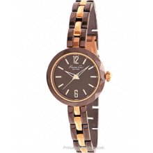 Kenneth Cole Ladies Classic Two-Tone Watch Brown Dial KC4765