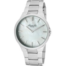 Kenneth Cole Watches Women's White Mother Of Pearl Dial Stainless Stee