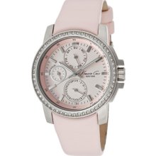 Kenneth Cole Watches Women's Pink Dial Pink Genuine Leather Pink Genui