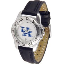 Kentucky Wildcats UK Womens Leather Wrist Watch