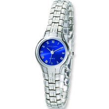 Ladies Charles Hubert Stainless Steel Blue Dial 22mm Watch