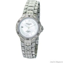 Ladies Charles Hubert Titanium White Dial Watch