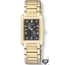 Ladies` Citizen Eco Drive Gold Tone Watches