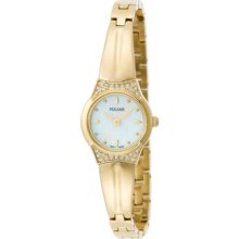 Ladies Gold-Tone with Mother-of-Pearl Dial