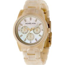 Ladies' Michael Kors Resin Horn Chronograph Watch