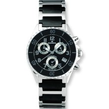 Ladies Mountroyal Chrono Black Ceramic Watch