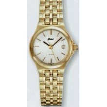 Ladies Quartzline Classic Gold 10 Atm Watch With Date Window