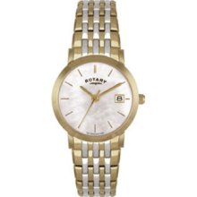 Ladies Rotary Two Tone Bracelet Watch Lb02623/41