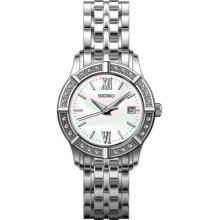 Ladies Seiko Swarovski Crystal Watch Sxde49p1 Rrp Â£200